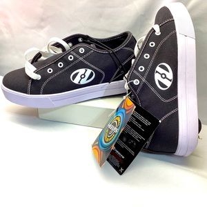 Heelys Men's Black Canvas Wheeled Skate Shoes Style HE10458